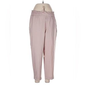 Women's Pink Elastic Waist Pants - XL